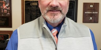 Sewanhaka Central High School District’s CMAA Athletic Director Matt McLees has been awarded the New York State Athletic Administrators Association’s Athletic Administrator award. (Photo courtesy of the Sewanhaka Central High School District)