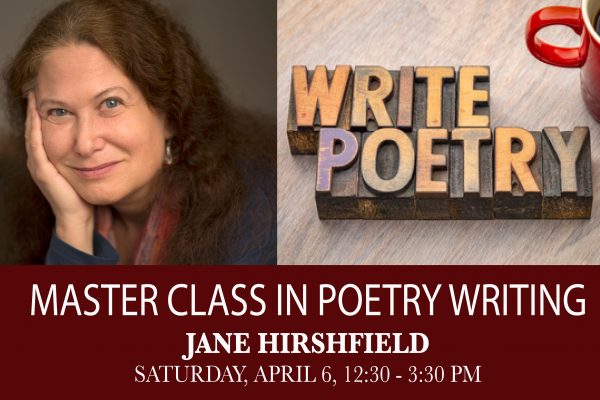 Award-winning poet presents a workshop and reading Award-winning poet presents a workshop and reading