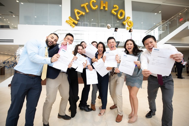 Zucker School of Medicine students meet their residency match Zucker School of Medicine students meet their residency match