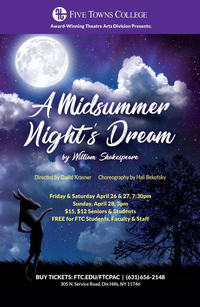 ‘A Midsummer Night’s Dream’ at Five Towns College