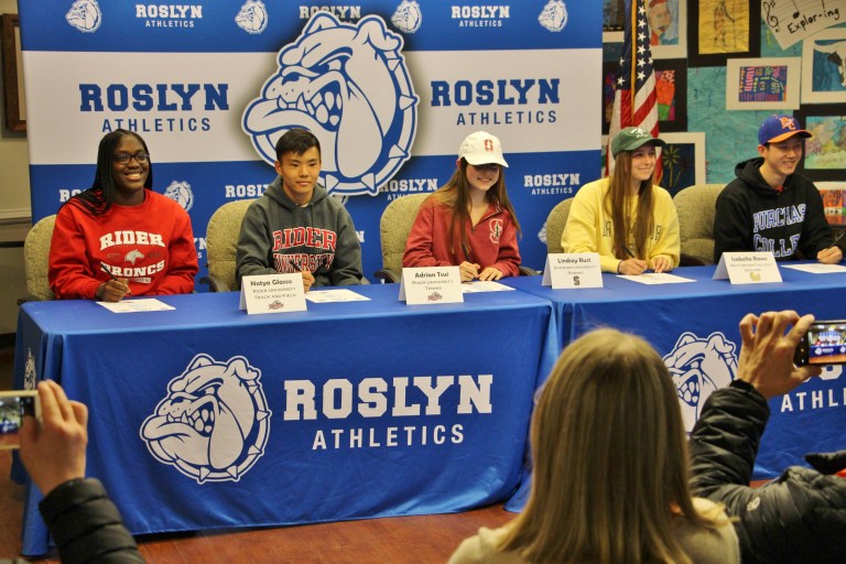 2019 college athletics signing day at Roslyn High School 2019 college athletics signing day at Roslyn High School