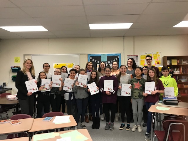 Sixth graders publish original portfolios with a little help from their friends