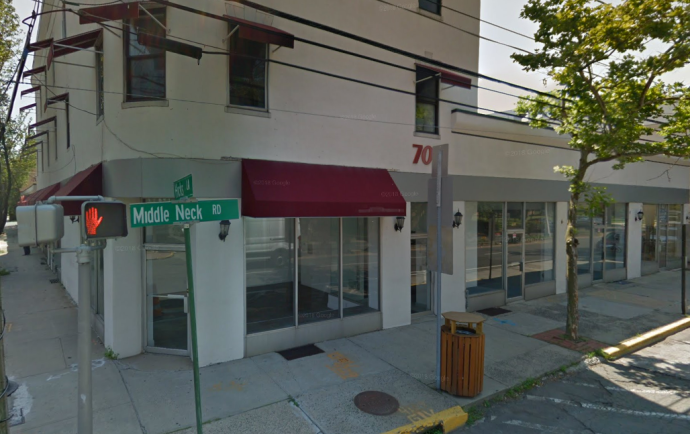 An assisted living facility is now off the table for the corner of Middle Neck Road and Hicks Lane, the mayor said. (Photo from Google Maps)
