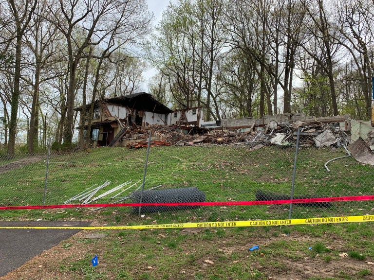 Demolition of Air National Guard building begins in East Hills