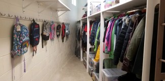 Saddle Rock Elementary School is now home to a clothing pantry to serve students in need. (Photo by Janelle Clausen)