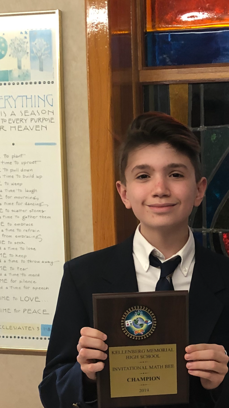 Manhasset boy wins Kellenberg math bee