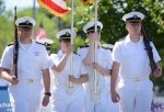 Midshipmen from the U.S. Merchant Marine Academy marched down Middle Neck Road during Great Neck's 95th Annual Memorial Day Parade. (Photo by Janelle Clausen)