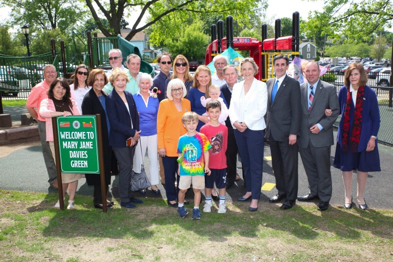 Town officials unveil new playground at Mary Jane Davies Green