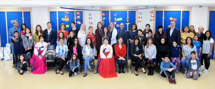 The John F. Kennedy School hosted its annual Multicultural Teach-In on April 16. (Photo courtesy of Great Neck Public Schools)