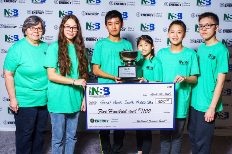 Great Neck South Middle team ranks high in National Science Bowl