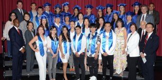 Great Neck Adult Learning Center graduates. (Photo by Irwin Mendlinger)