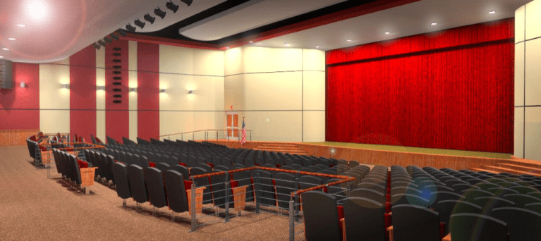 E.M. Baker auditorium project to be re-engineered following high bids E.M. Baker auditorium project to be re-engineered following high bids