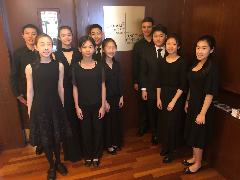 Herricks Middle School quintets perform at Lincoln Center