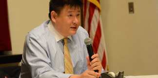 James Wu, who is running for mayor in Great Neck Village, sat down with Blank Slate Media. (Photo by Janelle Clausen)