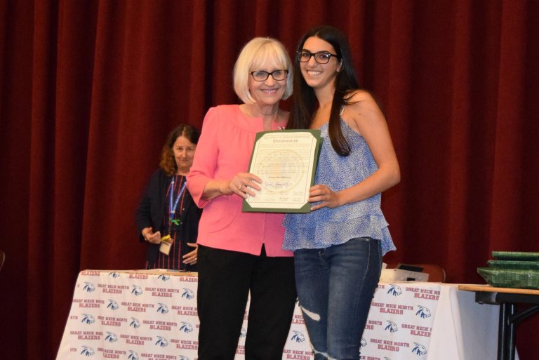 North High student wins civic spirit award from town
