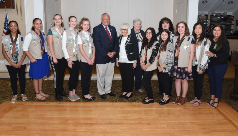 Bosworth celebrates NHP Girl Scouts