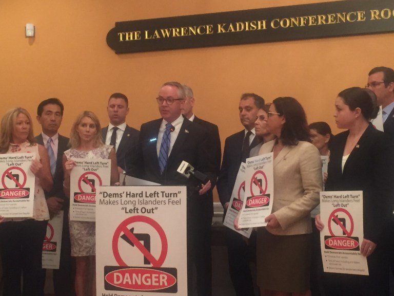 L.I. Republicans accuse Democrats of making ‘hard left turn’ L.I. Republicans accuse Democrats of making ‘hard left turn’