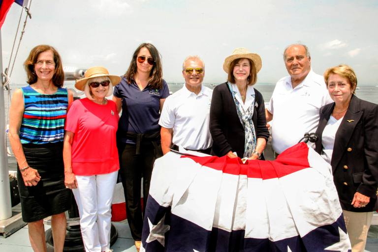 Town officials attend Blessing of the Fleet at Steppingstone Park