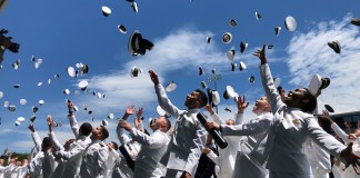 200 graduated from the U.S. Merchant Marine Academy at Kings Point on Saturday. (Photo courtesy of U.S. Merchant Marine Academy)