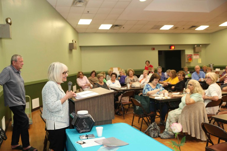 Bosworth visits Carle Place Seniors