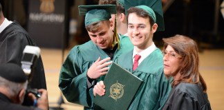 More than 100 students graduated from North Shore Hebrew Academy on Thursday night, with school leaders charging for them to lead and stay true to who they are. (Photo by Janelle Clausen)