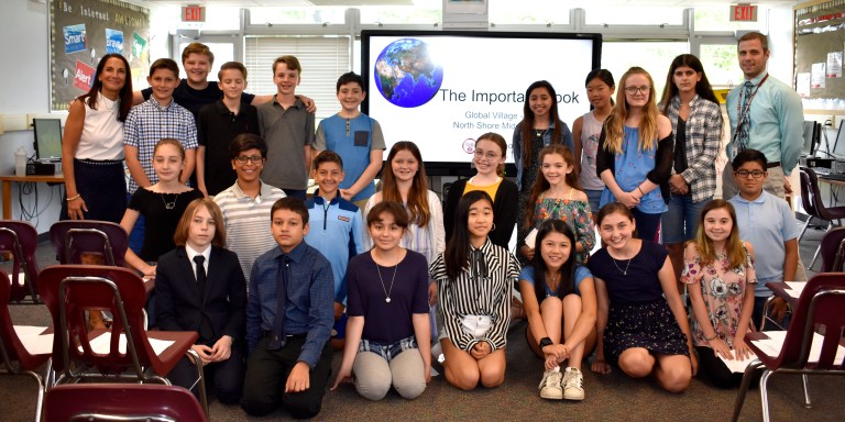 North Shore Middle School Global Village students present research North Shore Middle School Global Village students present research