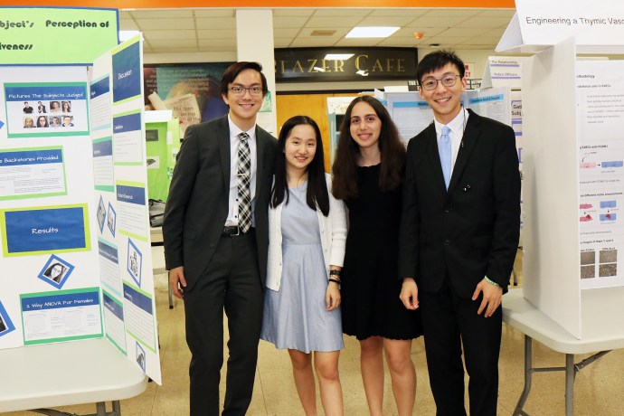 More than 70 students participated in the science research program at North High this school year. (Photo courtesy of Great Neck Public Schools)