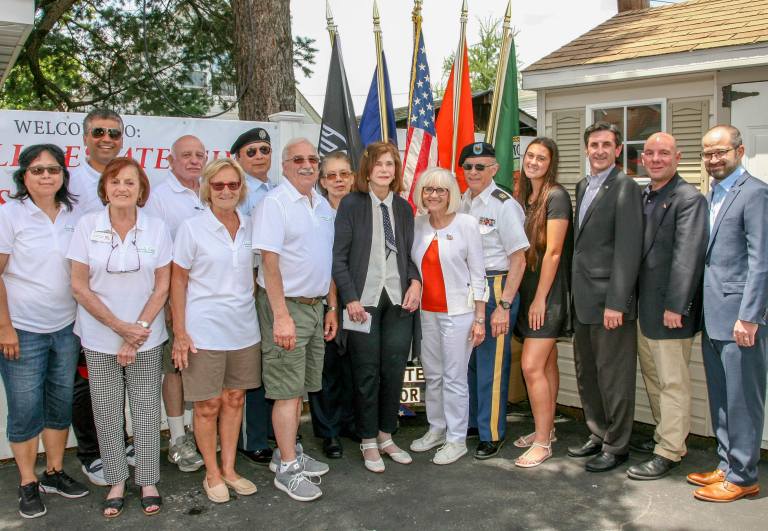 Town officials attend civic association barbecue