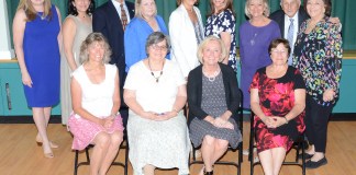 Great Neck Public School retirees were recognized by the Board of Education and the district’s professional associations. (Photo by Irwin Mendlinger)