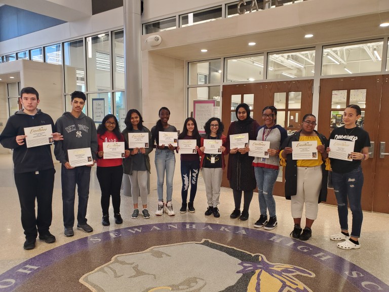 Sewanhaka honors April students of the month