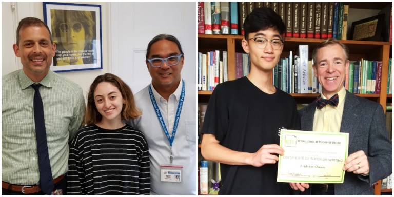 Two Great Neck students recognized for superior writing