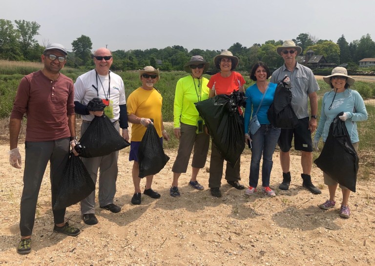 Kayakers and councilwoman clean local beach Kayakers and councilwoman clean local beach