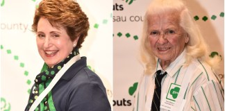 Renee de Lyon, recipient of the Appreciation Pin from Girl Scouts of Nassau County, and Terri Della Vecchia at a previous GSNC Adult Recognition ceremony, were recently honored for their service. (Photos courtesy of Girl Scouts of Nassau County)