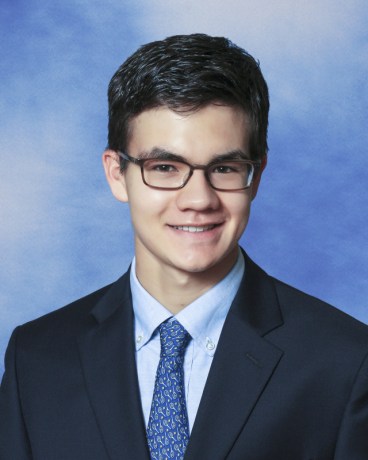 Lucien Wostenhome, a Great Neck North High School class of 2019 graduate, reflects on the larger significance of smaller moments in his graduation speech. (Photo courtesy of Great Neck Public Schools)