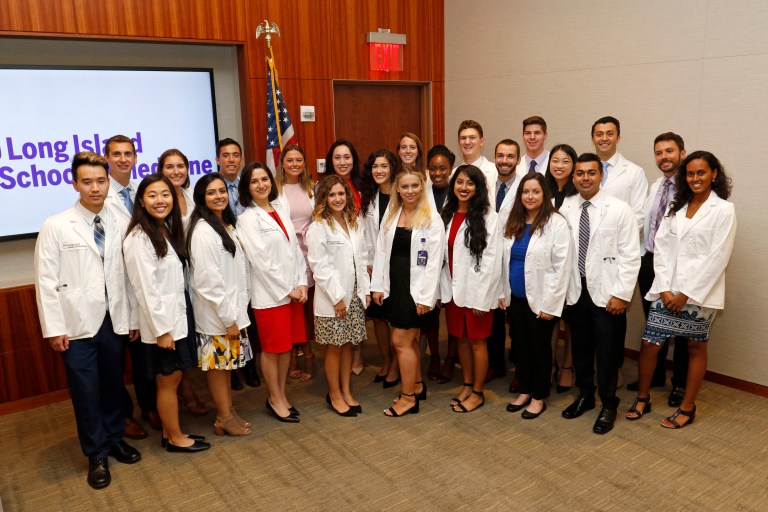 Tuition-free medical school in Mineola welcomes its first class