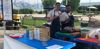 The Blue Chicken, founded by Great Neck native Aaron Ratner, has seen early success in Smorgasburg. (Photo courtesy of Aaron Ratner)