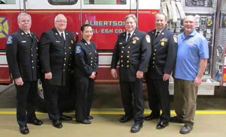 Firemen’s association honors Albertson fire company with recruitment, retention award
