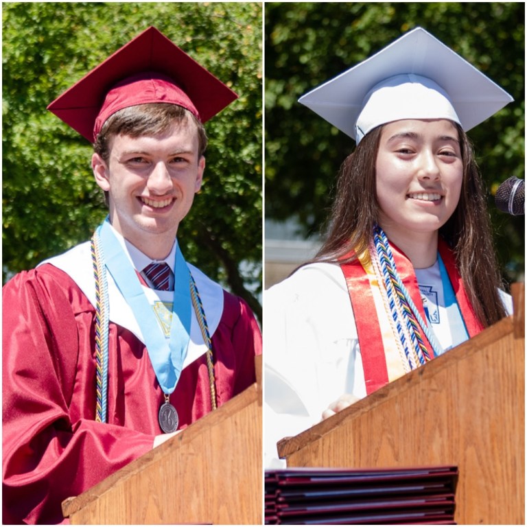 North Shore High School valedictorian and salutatorian speak at commencement