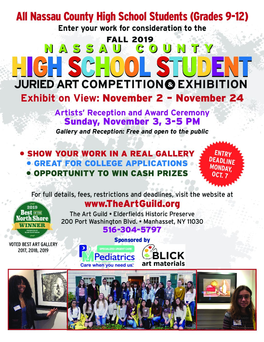 Call For Nassau County high school artists submission deadline Oct. 7 Call For Nassau County high school artists submission deadline Oct. 7