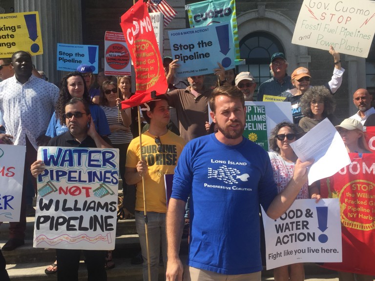 Protesters take on National Grid, Williams Pipeline in Mineola