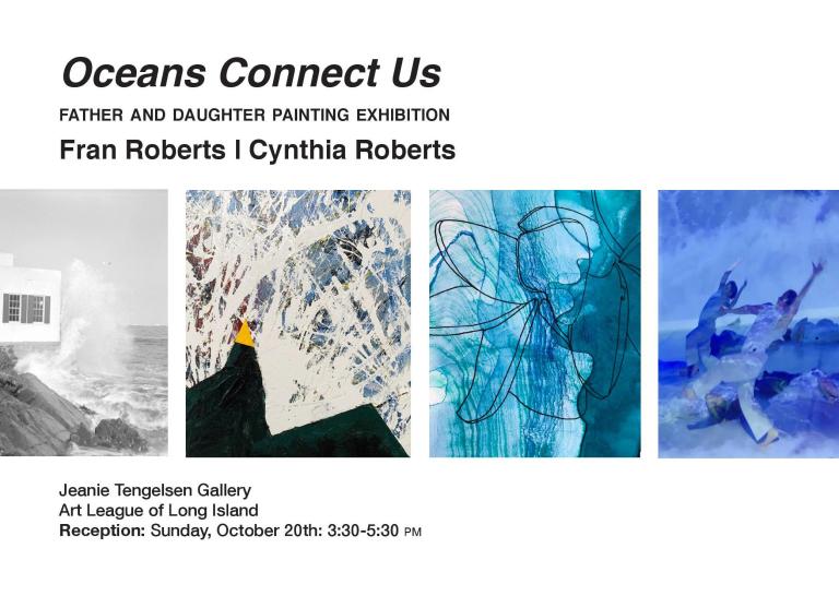 ‘Oceans Connect Us’ exhibition of works by father and daughter, Fran and Cynthia Roberts  to Open at Art League