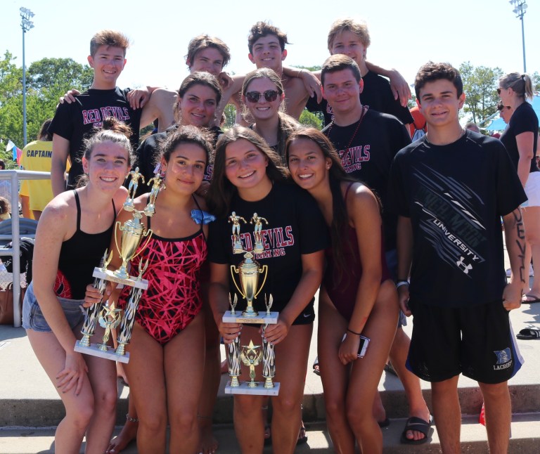Red Devils swim For CancerCare