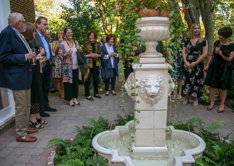 Moonlight Garden & fountain dedicated at Clark’s 50th Anniversary Gala