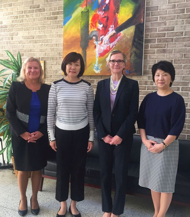 Akie Abe, spouse of Japan’s Prime Minister, visits Helen Keller National Center