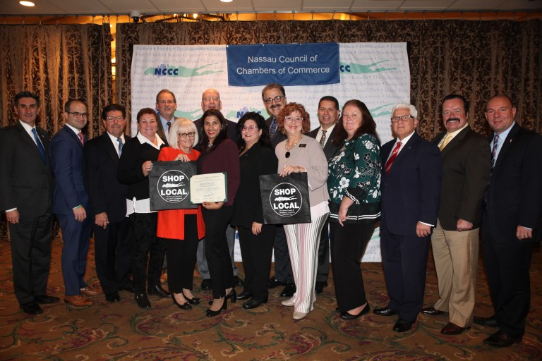 Town honors New Hyde Park’s Reena Gulati at the NCCC 35th Annual Small Business Person of the Year and Legislative Breakfast