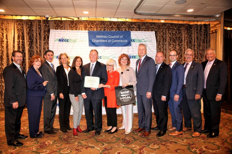 Town honors Mineola’s Terence Timlin at the NCCC 35th Annual Small Business Person of the Year and Legislative Breakfast