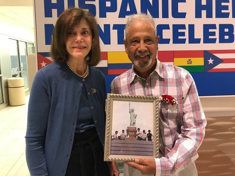 Fernando Cerff honored at town’s Hispanic Heritage Month celebration