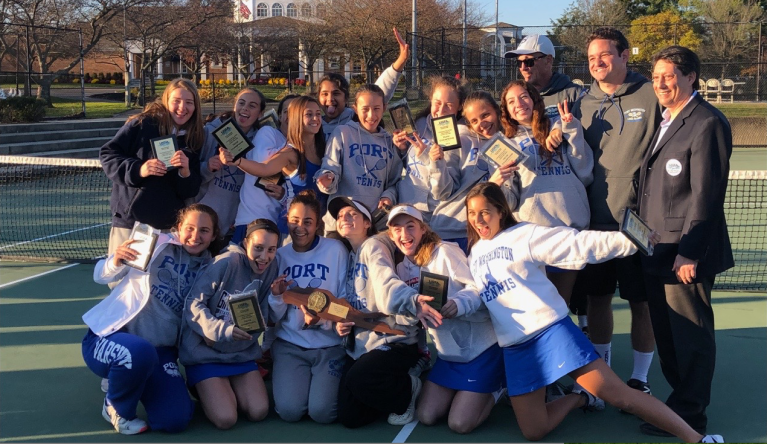 Port girls’ tennis team caps off undefeated season with L.I. Championship