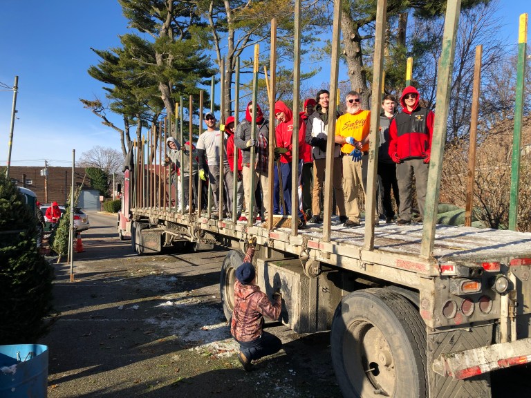 NHP lions holding Christmas tree sales