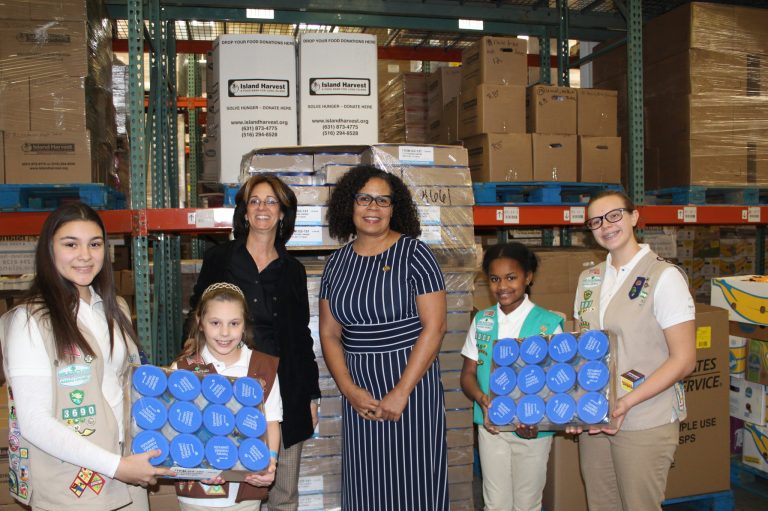 Girl Scouts of Nassau County partner with the Long Island Harvest to end hunger Girl Scouts of Nassau County partner with the Long Island Harvest to end hunger